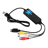 USB Video Capture Device for Windows OS - DriverGenius VHS/VHS-C / Hi8 Cassette Video Tape to PC (Analog S-Video/RCA to USB,VHS to DVD,VCR Player)
