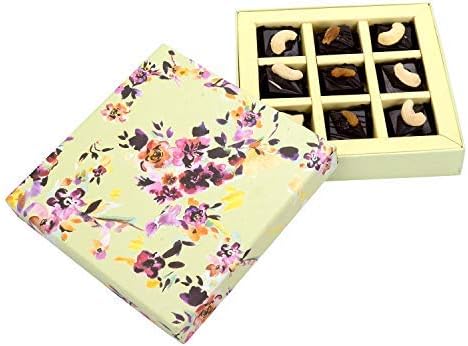 Festive Gifting Square Paper Box / High Grade Chocolates / Luxury Hamper/ Diwali / Christmas/ Valentine's Day Combo Edible Gift Pack for Him/ for Her/ for Husband/ for Wife/ for Loved Ones