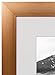 Golden State Art, Rose Gold Color Satin Aluminum Landscape Or Portrait Table-top Photo Frame With Ivory Color Mat & Real Glass (8x10)