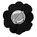 Vittorio Vico Men's Formal Polka Dot Flower Lapel Pin, Boutonniere for Men (Burgundy/White)
