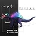 WANGGOOH LED Light Up and Walking Realistic Dinosaur Toy Roaring Sound with Swinging Tail Action，Dinosaur Toys for 3-12 Year Old Toddler Boy Girl Gift