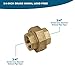 Supply Giant CSVO0034 3/4'' Union for 125 Lb Applications, with Female Threaded Connects Two Pipes, Brass Construction, Higher Corrosion Resistance Economical & Easy to Install, 15