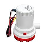 ECO-WORTHY Submersible Bilge Pump 12 Volts 2000GPH 1-1/8'' Outlet Boat Marine Plumbing | Non-Automatic