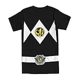 The Power Rangers Black Rangers Costume Adult T-shirt Tee Small