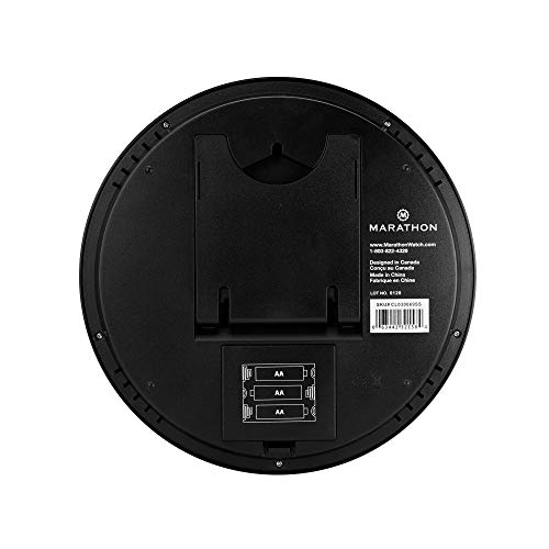 MARATHON 25.5 cm Digital Wall Clock with Date & Indoor Temperature