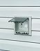 Arlington DBVS2C-1 Low Profile IN BOX Electrical Box with Weatherproof Cover for Vinyl Siding, 2-Gang, Vertical, Clear