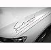 ZaCoo Sports Style Car Front Cover Sticker Light Eyebrow Reflective Auto Decals DIY Body Vinyl Sticker (Black&Red)