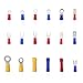 SOLOOP 1200pcs Mixed Assorted Lug Kit Insulated Electrical Wire Connector Terminal Spade Ring Set