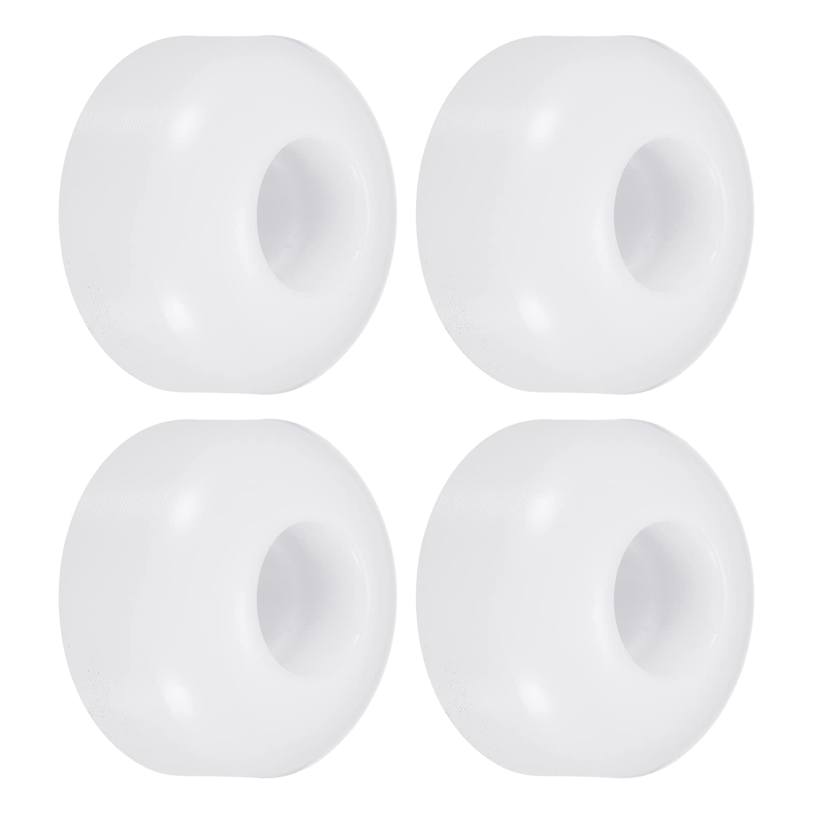 PATIKIL 52mm Skateboard Wheel, 4 Pack Street Wheels for Skateboards Cruiser Wheels Replacement 95A, White