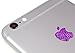 Glitter Purple Color Changer Overlay for Apple iPhone 6 and 6 Plus Logo Vinyl Sticker Decal