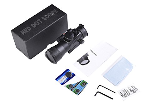 Beileshi 2x42 Green & Red Dot Scope Reticle Scope with Red Laser