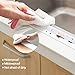 AurGun Caulk Strip PE Self-Adhesive Waterproof Sealing Tape Decorative Sealant Trim for Kitchen Bathroom Tub Shower Floor Wall Edge Protector- (White, 131.8x1.5 Inches)