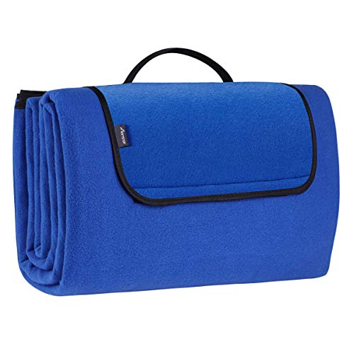 MOVTOTOP Picnic Blanket Waterproof Extra Large, Outdoor Blanket with Waterproof Backing for Family Concerts,Beach,Park