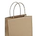 GSSUSA Halulu Brown Kraft Paper Bags, Gift Bags, Shopping Bags - 8x4.75x10.5 Inch - 100 Pcs