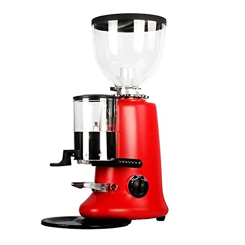 DC Wesley Italienische Elektrische Kaffeemühle Kommerzielle Spezialschleifmaschine Schleifmühle 10 Dateien, 1,2 (L), Rot