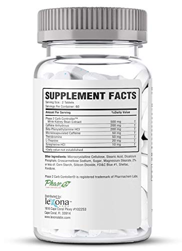 XyLEAN 2.0 | Diet Pills for Men & Women | w/Clinically Proven FDA Approved Phase 2 Carb Controller Weight Loss Aid | Carb Blocker, Helps Curb Hunger, Increase Energy | New & Improved Formula | 120 Ct