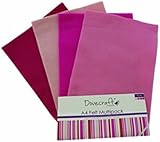 Lot De 10 Feuilles De Feutrine Dovecraft A4 - Couleurs Assorties Multicolores - Pour Loisirs Créatifs