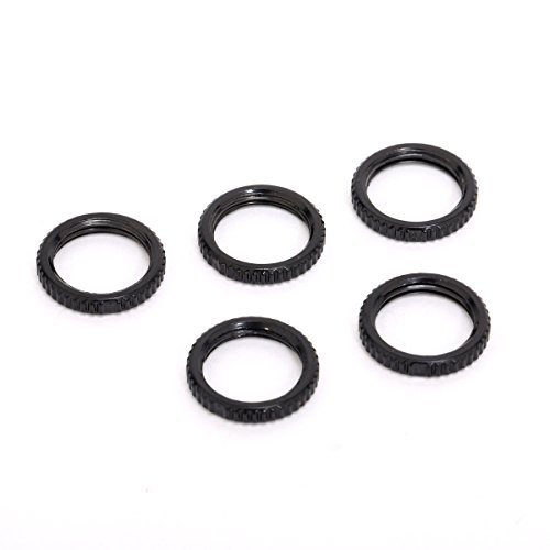 Musiclily Metric Metal Rounded Nut for Metric 3 Way Toggle Pickup Selector Guitar Switch,Black ( Pack of 10)