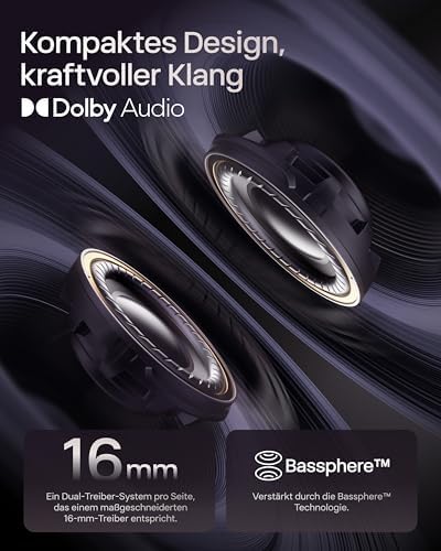 OpenDots ONE Open-Ear Clip-On-Kopfhörer mit Dolby Audio, Grau — Foto 3 von 8