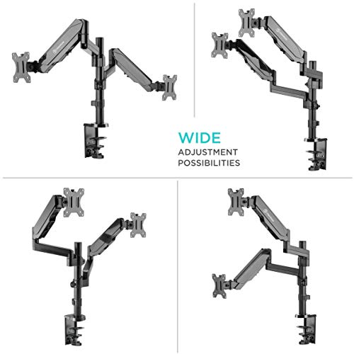 ONKRON Dual Monitor Desk Mount Stand for 13” to 32Inch LCD LED Screens