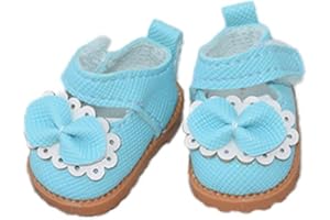 JOJEDOMO Compatible with Labubu Doll Shoes for 17cm Doll,Shoes Used for Labubu Accessories (GZA-Bule)