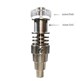 Titanium Hybrid Barrel 6-in-1 Male/ Female 10/14/18 (16, Silver)