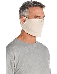 Coolibar UPF 50+ Unisex UV Mask - Sun Protective (Large/X-Large- Beige)