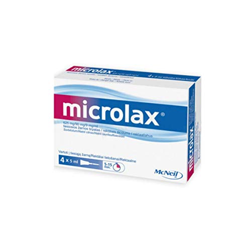 Microlax Enema 5mlx4 Fast Treatment of Constipation Or Conditions