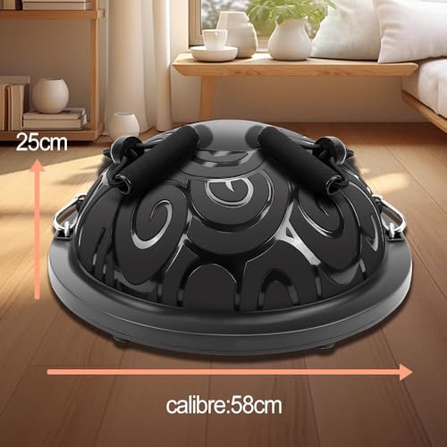 58*58*25cm, Meia Bola Suiça Equilíbrio Balance Dome Ball para Pilates Yoga, Meia Bola Suíça Tipo Ball Exercícios de Solo Equilíbrio Fortalecimento Muscular Pilates Yoga, Meia Bola Balance, Dome Ball