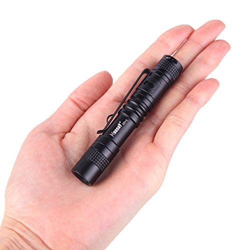 Docooler 9cm mini aaa led flashlight pocket torch light…