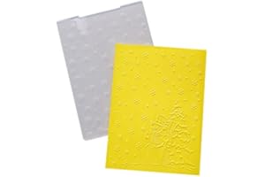 DIYology Christmas Snowman Embossing Folders for Card Making, Winter Snow Embossing Folder Template for DIY Paper Crafts Scrapbooking Polymer Clay Decoration