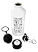 Funny Gym Water Bottle - Everything Hurts and I'm Literally Dying - Pre Workout Gift - Aluminum With Cap & Sport Top - White
