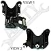 APDTY 833211 Rear Position Leaf Spring Shackle and Bracket Kit Replaces E0TZ5772B, E6TZ 5776-B