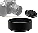 Fotasy Metal 52mm Lens Hood for Nikkor AF 35mm f/2 35mm f/1.4 Nikkor 50mm f/1.8 50mm f/1.4 Lens, 52 mm Lens Hood, Compatible with Nikon Fuji Leica Leitz OM Lens, Screw-in, with 58mm Lens Cap