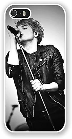 iPhone 5S Phone Case,Gerard Way My Chemical Romance Popular Gifts Case Cover for iPhone 5,5S and iPhone SE(White)