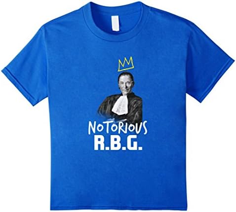Kids Notorious RBG Ruth Bader Ginsburg Supreme Court Justice Tee 4 Royal Blue