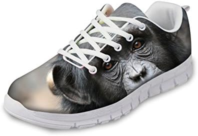 doginthehole Animal Design Women Sport Running Shoes Lace up Trainers Sneakers