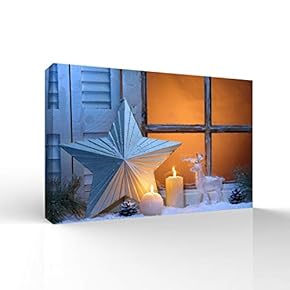 Canvas Wall Art Merry Christmas Pictures Home Wall Decorations for Bedroom Living Room Paintings Canvas Prints Framed - 12x18 inches