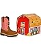 John Deere 1185 Western Boot (Toddler),Tan/Pink,6.5 M US Toddler