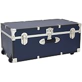 Seward Explorer Trunk with Wheels &amp; Lock, Blue, 30-Inch