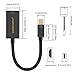 4K Mini DisplayPort to HDMI Adapter CableCreation Mini DP(Thunderbolt Port Compatible) to HDMI AV HDTV Male to Female Adaptor for Mac Book iMac, Black Color