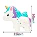 R.HORSE 12 Inch Jumbo Rainbow Unicorn Kawaii Cute Cream Scented Slow Rising Kids Squeeze Toys Stress Relief Toy Hop Props, Decorative Props Large (Jumbo Rainbow Unicorn)