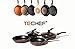 TeChef - Blooming Flower Frying Pan, with Teflon Platinum Non-Stick Coating (PFOA Free) (8-inch and 11-inch Set)