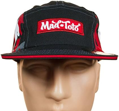 Mad Toto 5 Panel Flat Brim Hat (Red Camo)