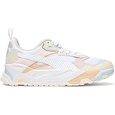 PUMA Womens Trinity Lace Up Sneakers Shoes Casual - Beige, White - Size 5.5 M