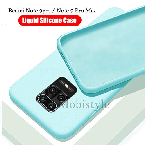 Mobistyle Redmi Note 9 Pro/Note 9 Pro Max Back Case Cover Soft Silicone Slim Matte Liquid Silicone TPU Shockproof Slim B