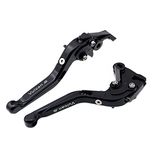 Black Folding Extendable Brake Clutch Levers For Kawasaki VULCAN/S 650 2015-2017