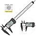 Digital Caliper with Large LCD Screen Plastic Electronic Vernier Caliper Measuring Tool, 0-6 In/0-150 mm Conversion Auto Off Featured with Extra 1 Battery by Bseen