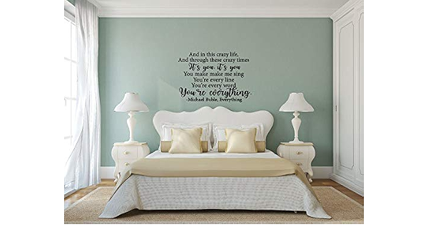 Amazon Com Alfr553meg Youre My Everything Michael Buble Song Lyrics Vinyl Wall Decal Kitchen Dining alfr553meg youre my everything michael