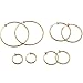 Evelots Clip on Hoop Earrings - Gold or Silver Tone- Gentle Spring Clip on for Non Pierced Ears - No Pinching/Nickel Free- 4 Different Sizes